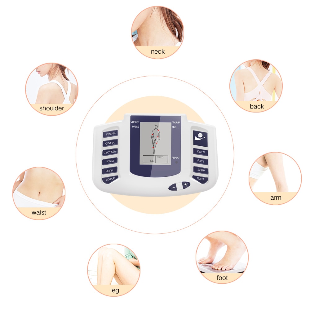 mainimage2EMS-Digital-Tens-acupuntura-corporal-terapia-de-Estimulador-Muscular-El-ctrica-masaje-de-pulso-para-espalda
